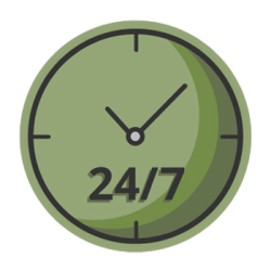 Der Automat ist rund um die Uhr für dich da.